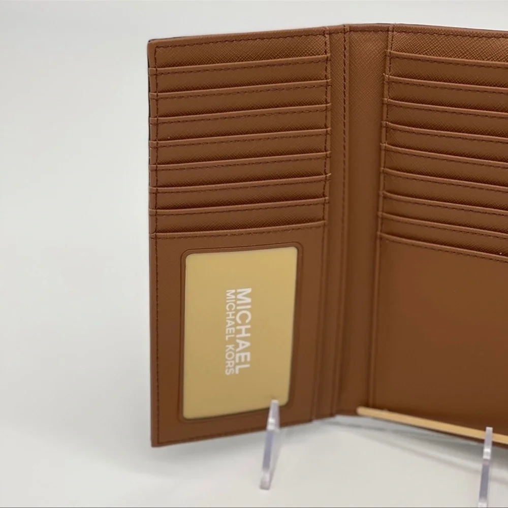 Michael Kors- Brown Travel Trifold Wallet